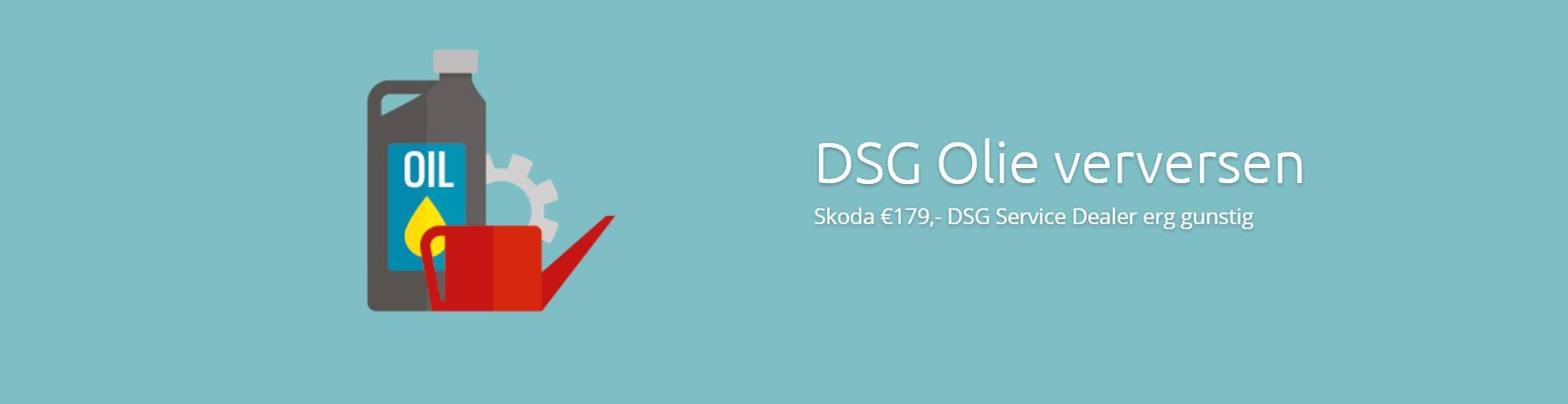 Skoda DSG Olie Verversen €179 DSG Skoda Olie Vervangen bij schakel klachten DSG oliewissel Skoda is bij DSG Service Dealer erg gunstig €179